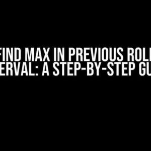 Pandas find max in previous rolling time interval: A Step-by-Step Guide