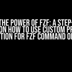 Unlock the Power of fzf: A Step-by-Step Guide on How to Use Custom Preview Function for fzf Command on zsh